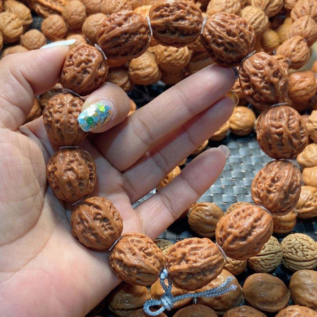 文玩核桃手串珊瑚纹