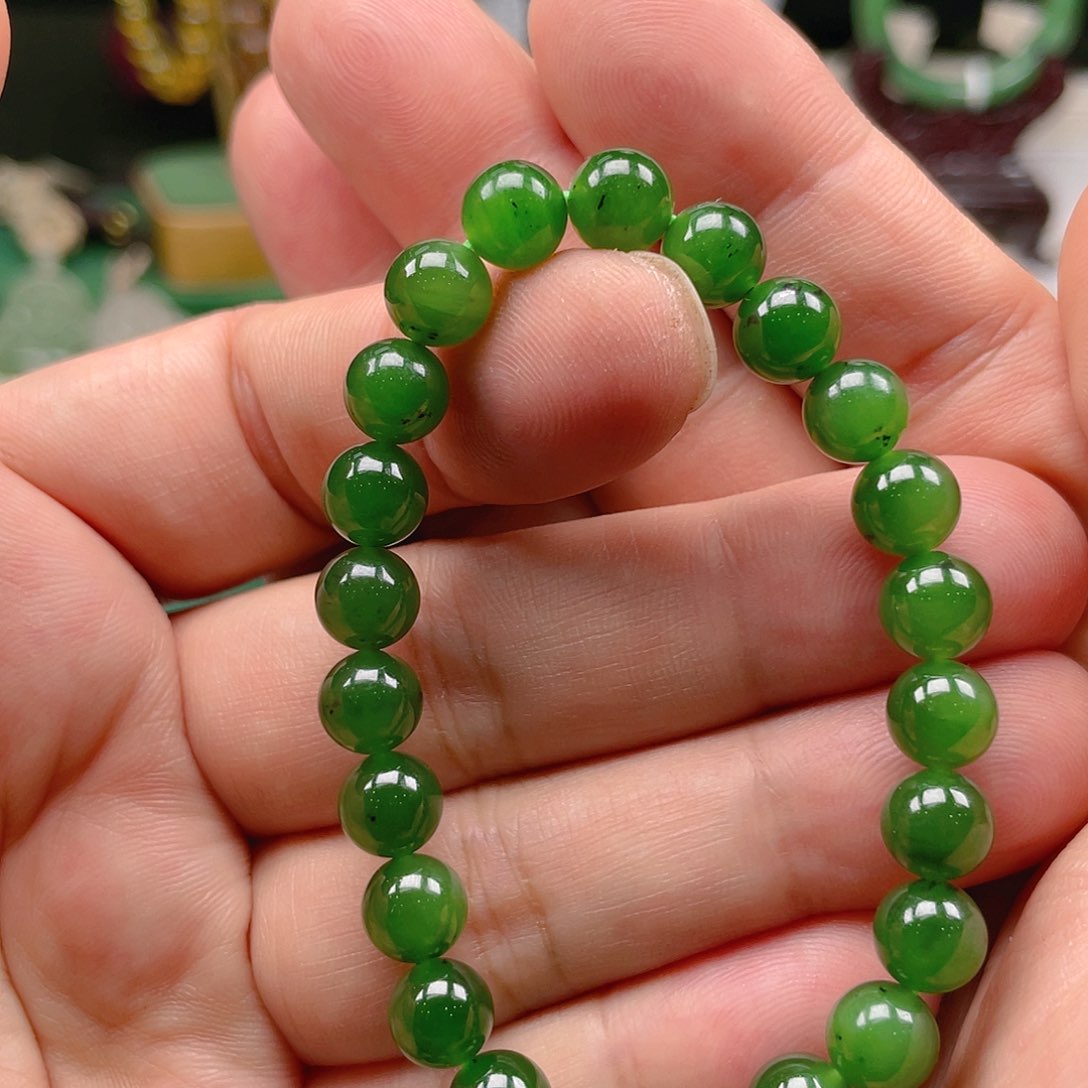 和田玉（碧玉）手链未镶嵌