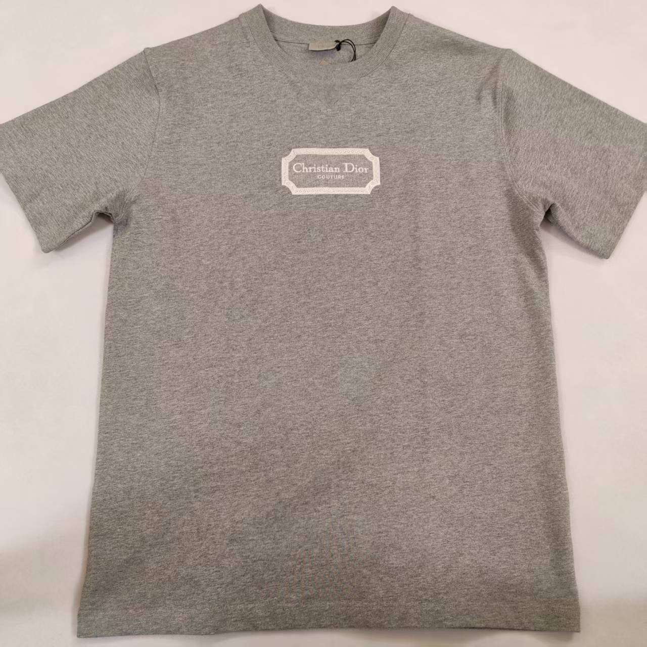 DIOR/迪奥经典灰标刺绣T恤 203