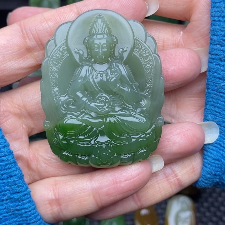 和田玉（碧玉）颈饰未镶嵌知*知