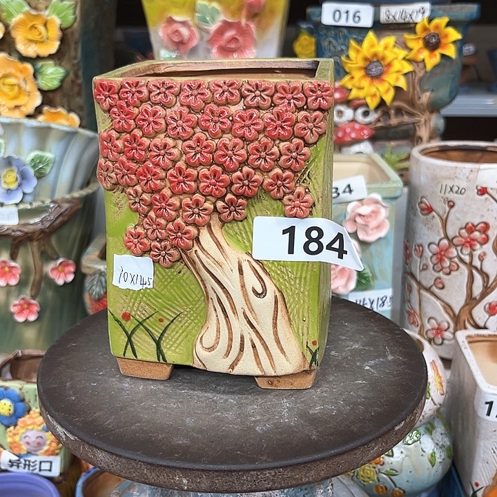 紫砂花盆粗陶材质多肉花盆