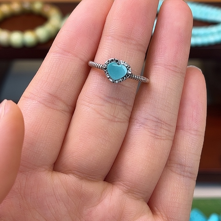 绿松石银S925镶嵌珠宝奇石