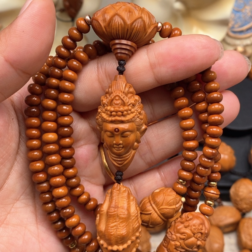 【闪购商品】橄榄核手串橄榄手工雕刻工艺