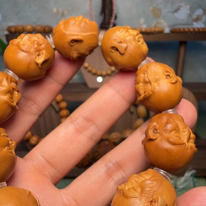 五***子橄榄核手串/手链双面十八罗汉