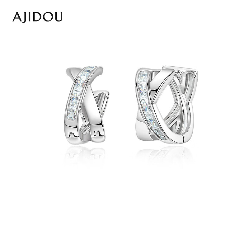合金合成锆石耳饰 AJIDOU阿吉豆耳环女款时尚休闲耳钉耳饰【CH】