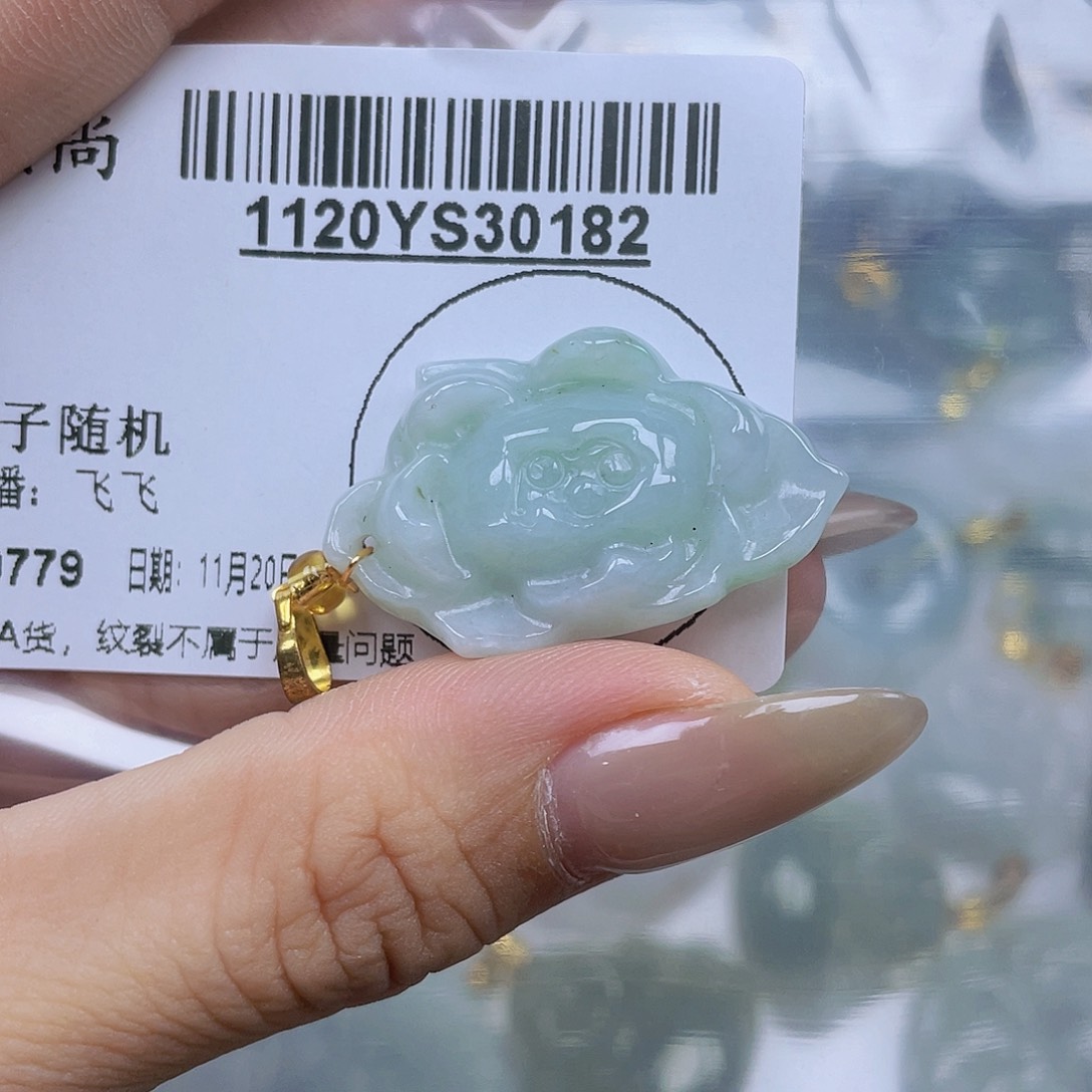 翡翠未镶嵌吊坠(不含链)