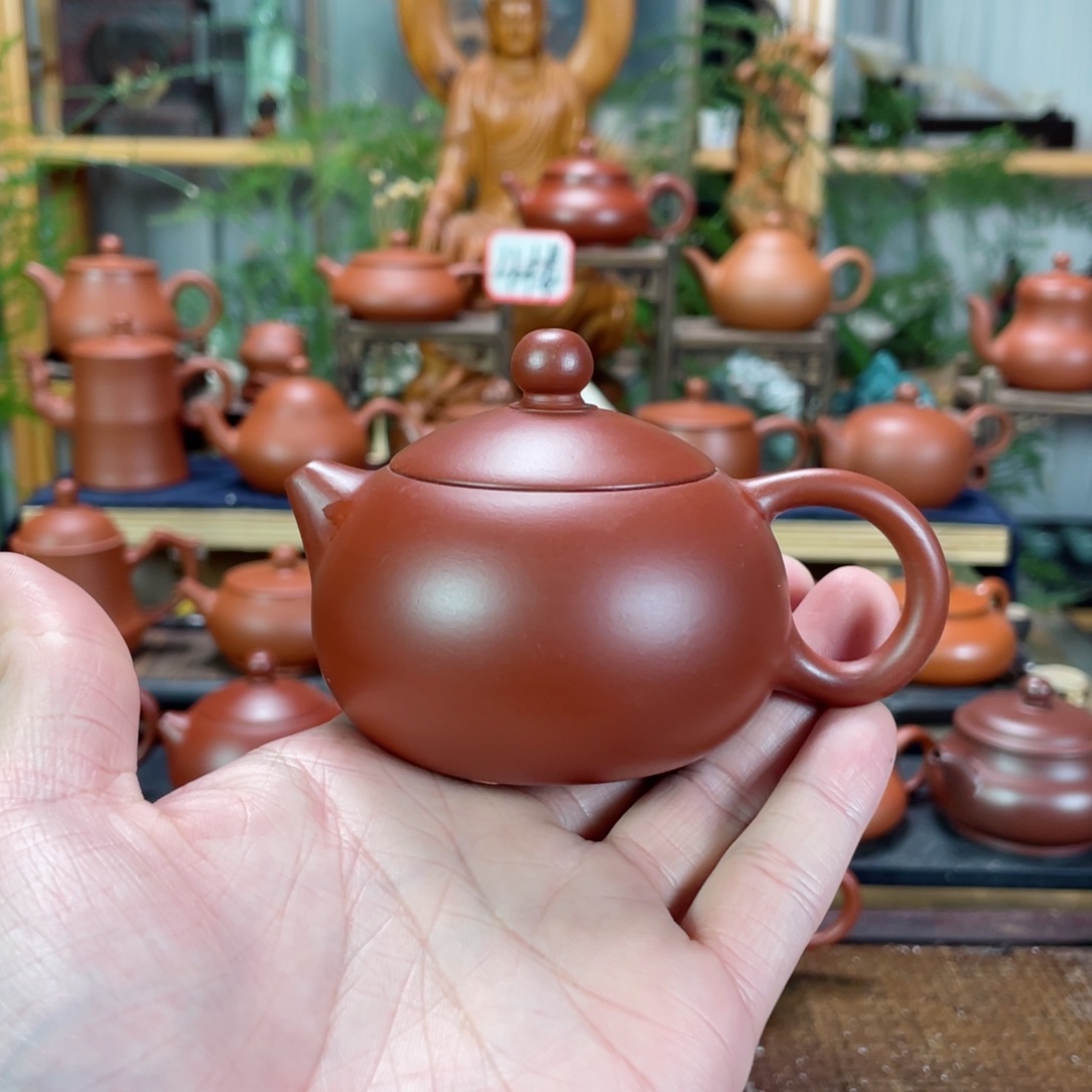 紫砂茶壶兵*朱泥西施