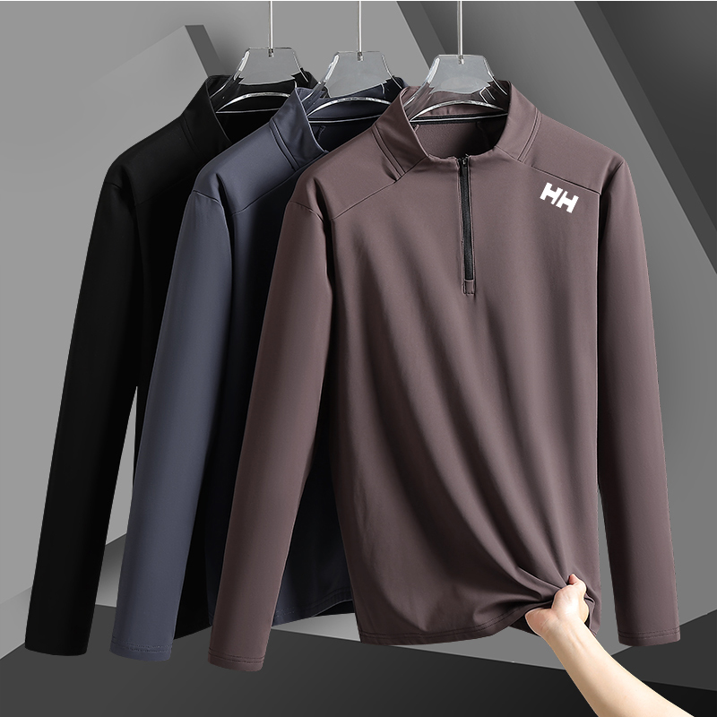 HH海莉卫衣男春秋款立领半拉链宽松休闲运动长袖卫衣打底衫卫衣男