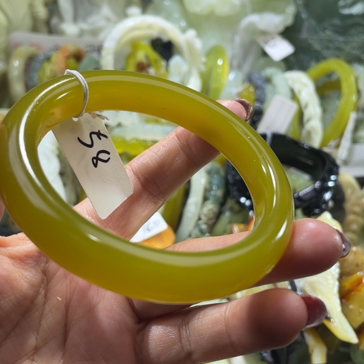 岫玉未镶嵌手把57.58