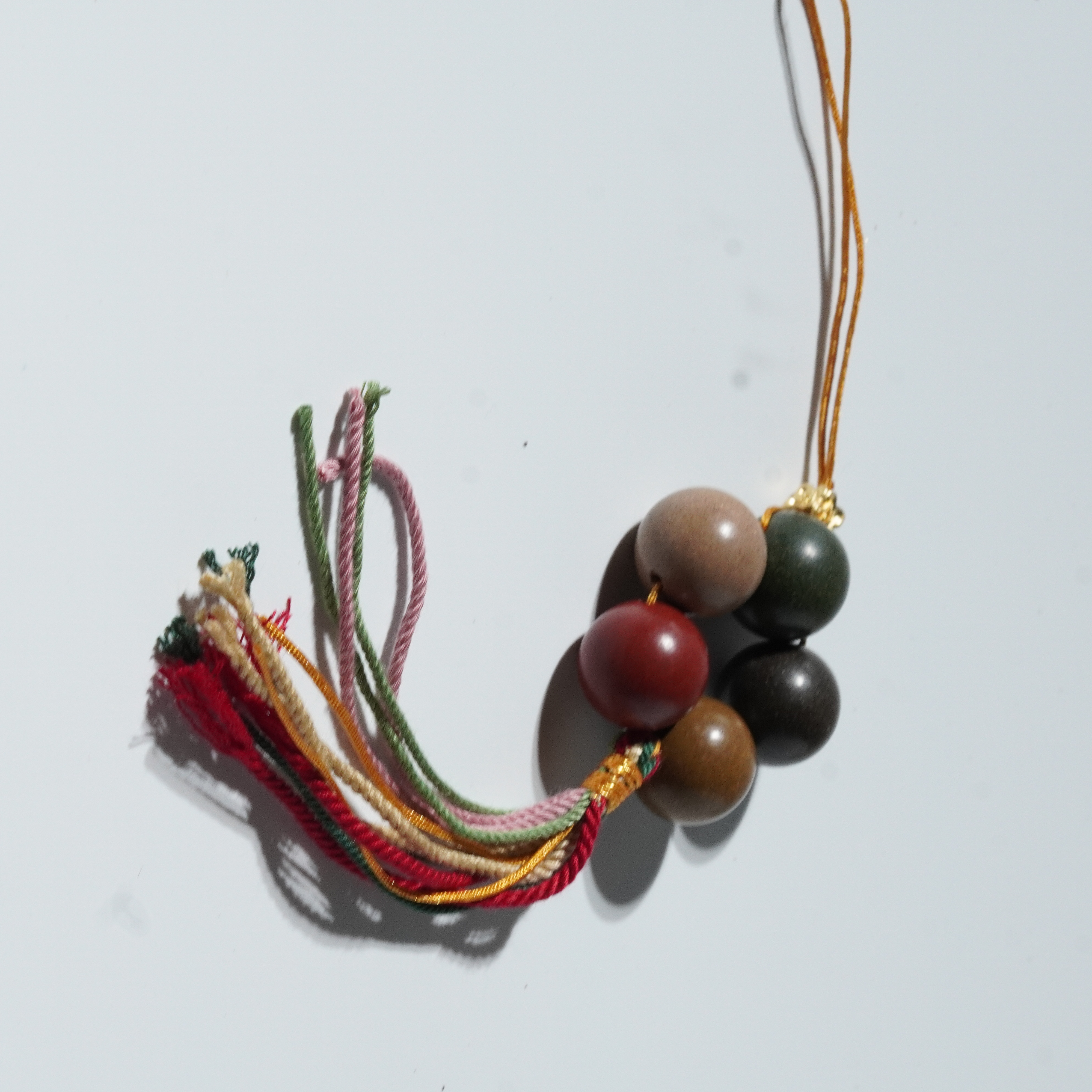 【珊木居】HXZ571JY 五方合香珠1.4圆珠手机挂