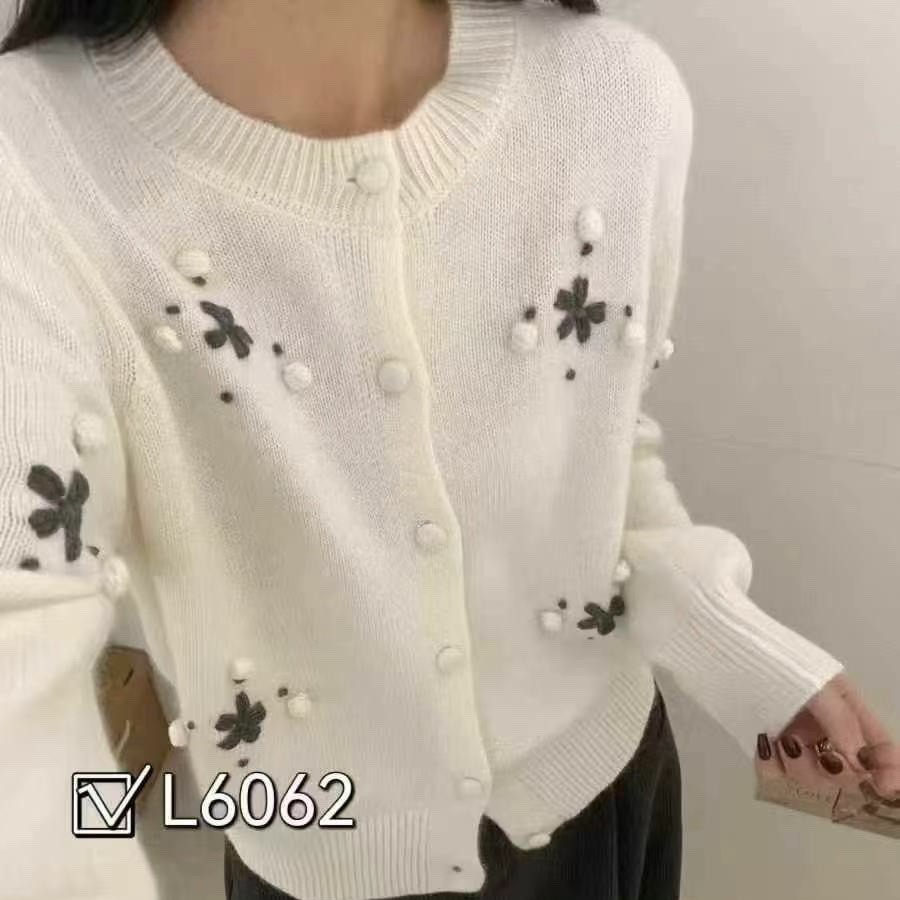6062毛针织衫常规田园风长袖针织