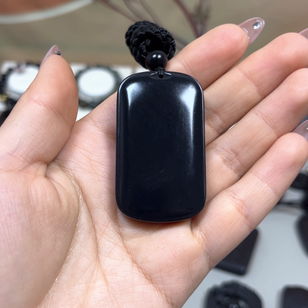 【闪购商品】和田玉（墨玉）羊脂49克左右未镶嵌