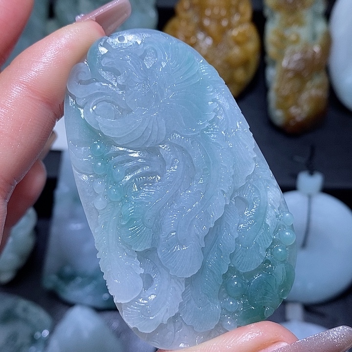 定制翡翠未镶嵌掌*福翡翠