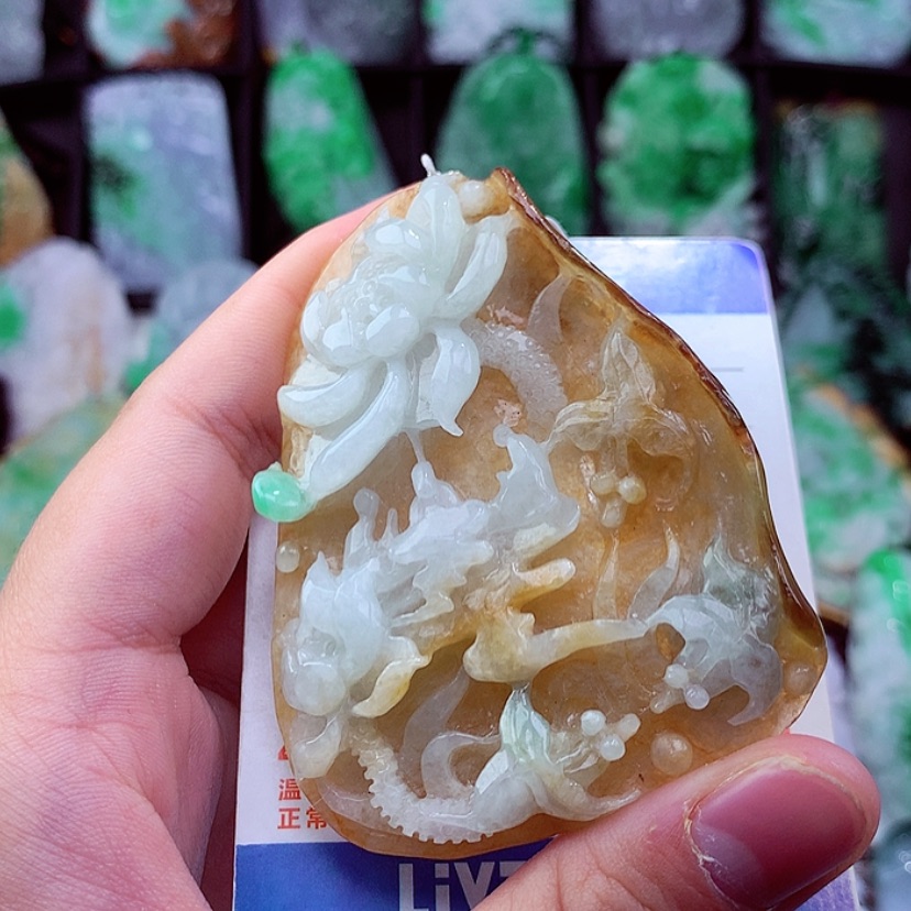 【闪购商品】翡翠颈饰未镶嵌挂件