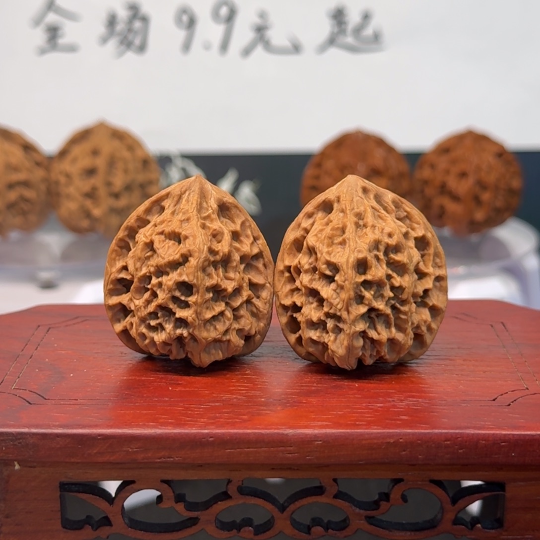 文玩核桃把件64号野牛边34肚32高37全品无药无修原生态