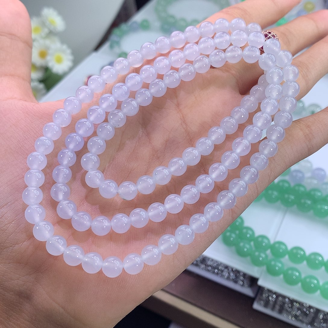 未镶嵌手链翡翠翡翠白冰项链