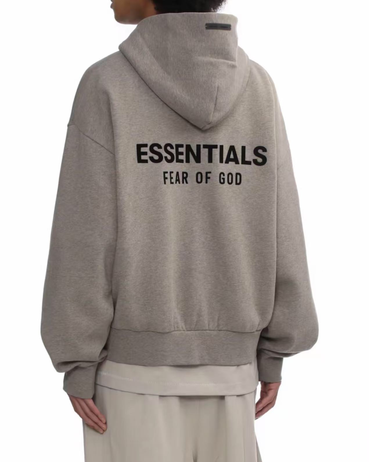 秋冬Essentials连帽开衫拉链宽松落肩长袖重磅卫衣【小伏蝶专属】