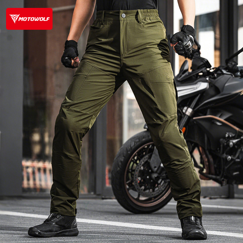 摩多狼机械师骑行裤加绒防风摩托车裤秋冬保暖防寒机车裤子CE防护