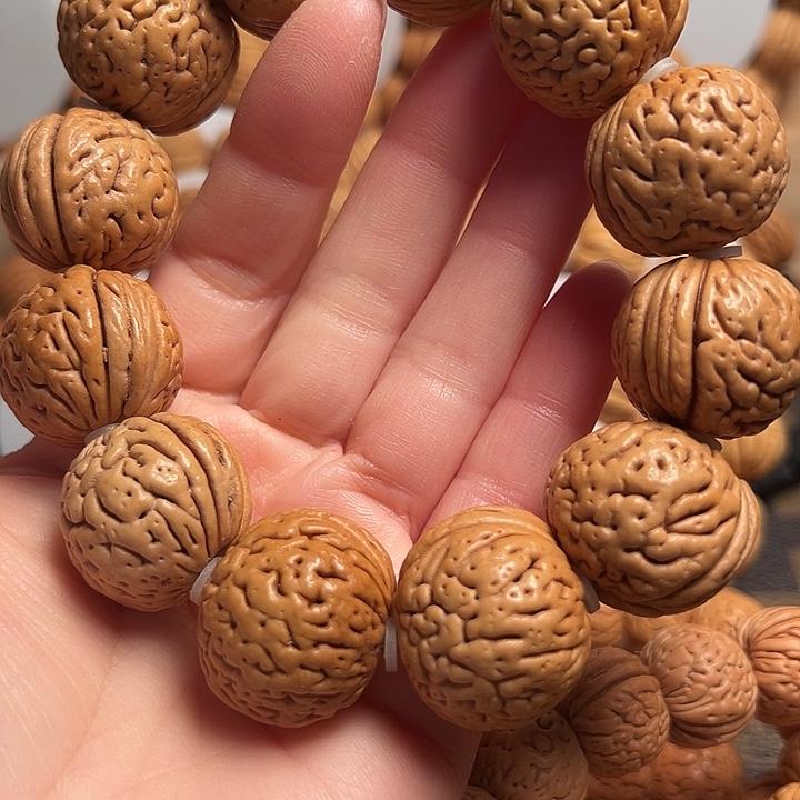 手串桃核桃核手串柳叶满天星22