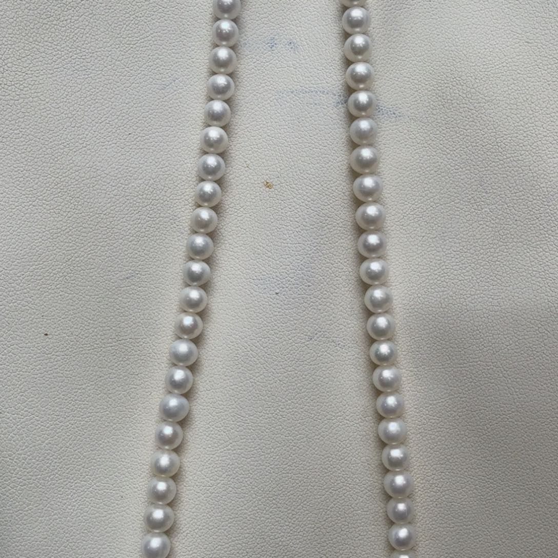 淡水珍珠颈饰银S925镶嵌10093