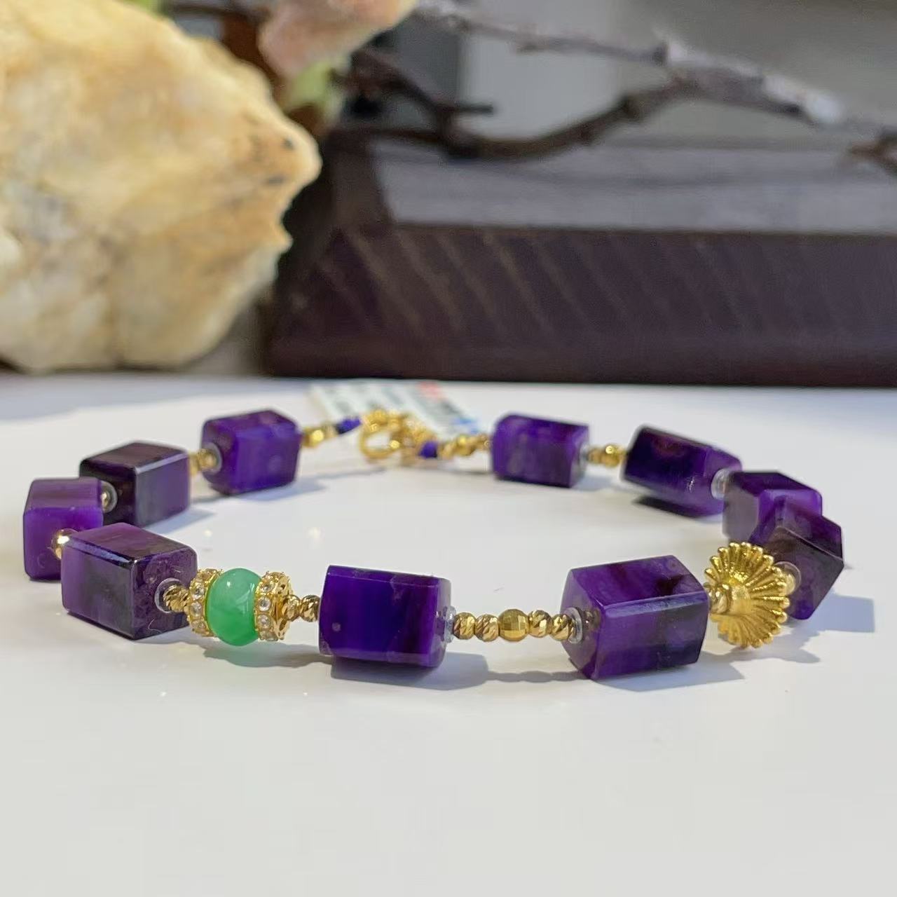 舒俱来皇家紫翡翠手链18K/16cm/AZB3528