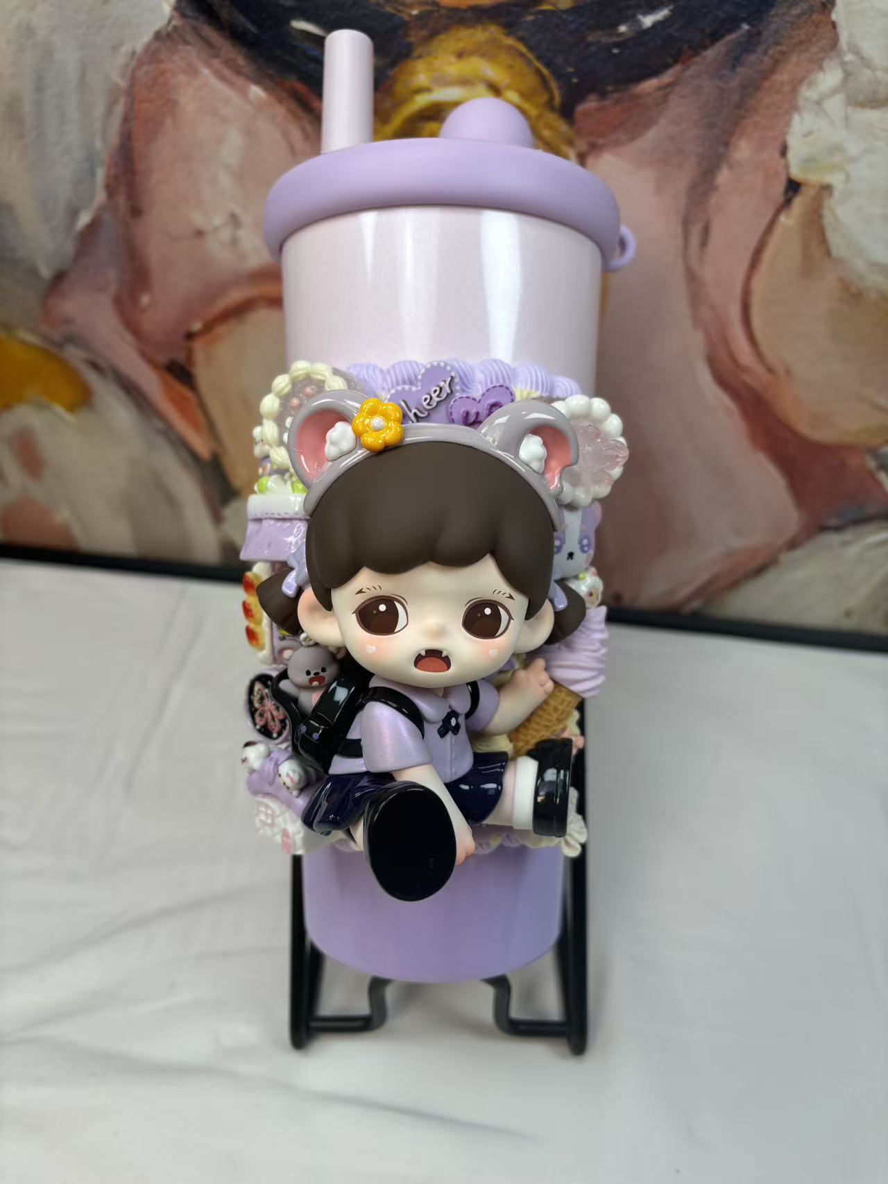 【保温杯】奶油胶DIY手作手工创意礼品