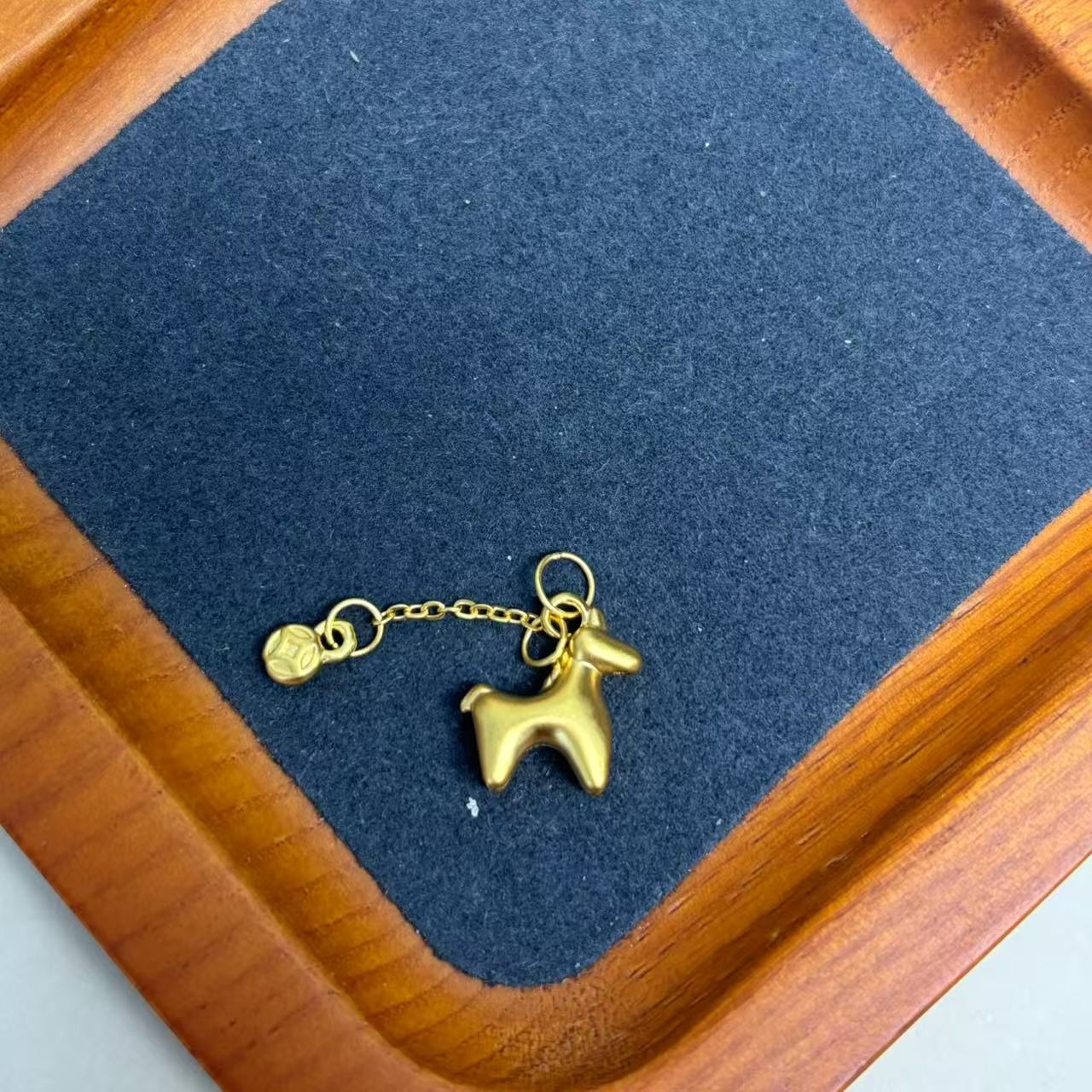 金福楼足金999钱币小马WH1381  配件