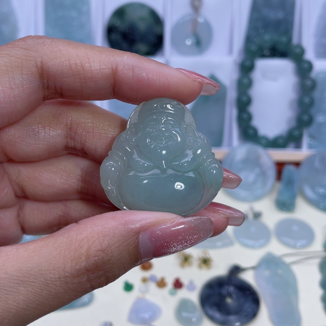 翡翠未镶嵌颈饰缅甸翡翠A货未镶嵌