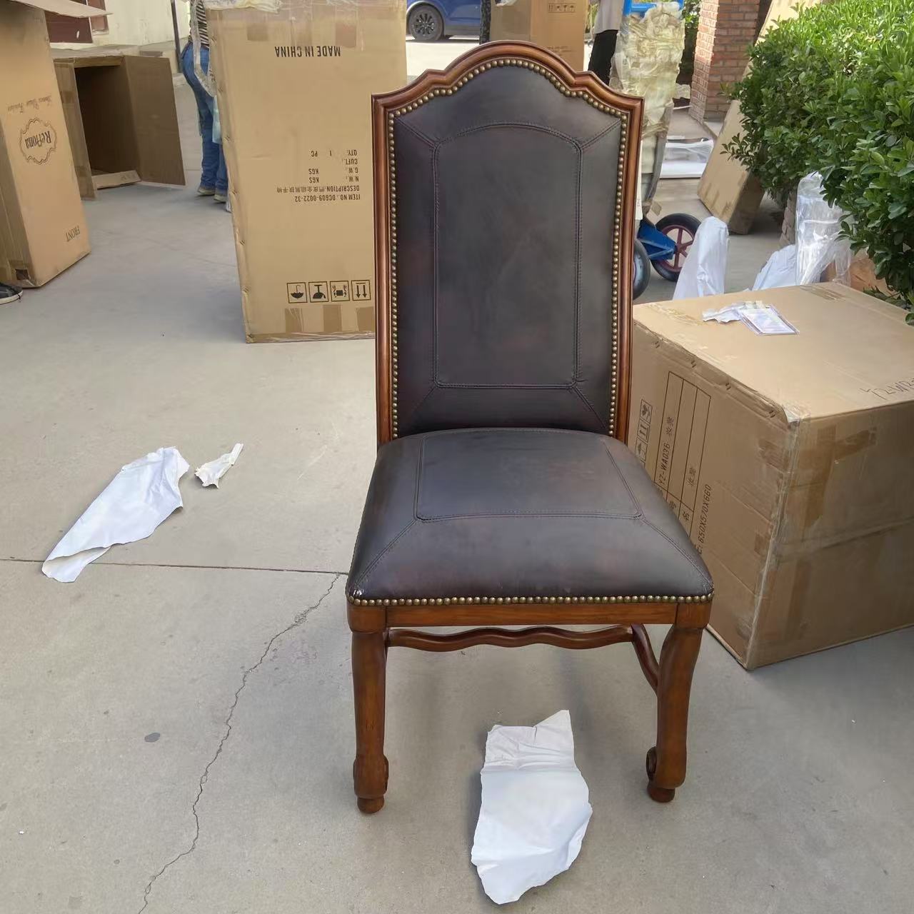 瑞孚纳 DC609-0022-32餐椅 无扶手椅  56*65*117 一对