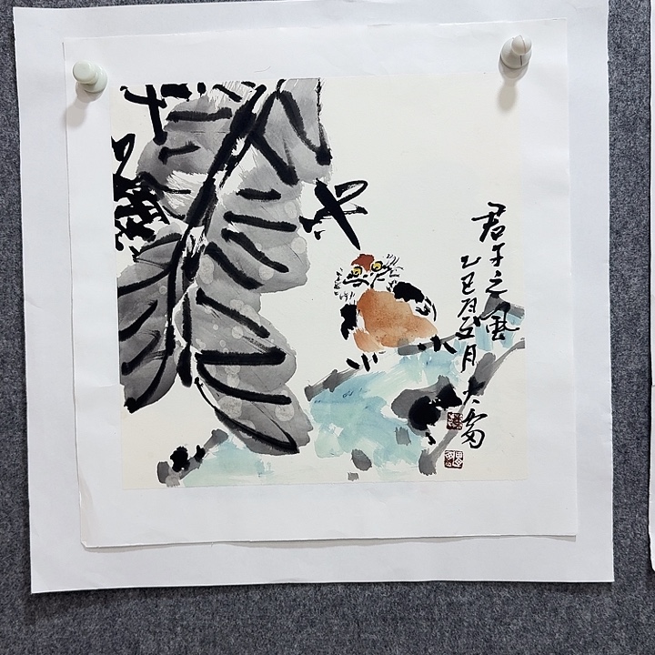 国画大雷老师亲笔手绘作品