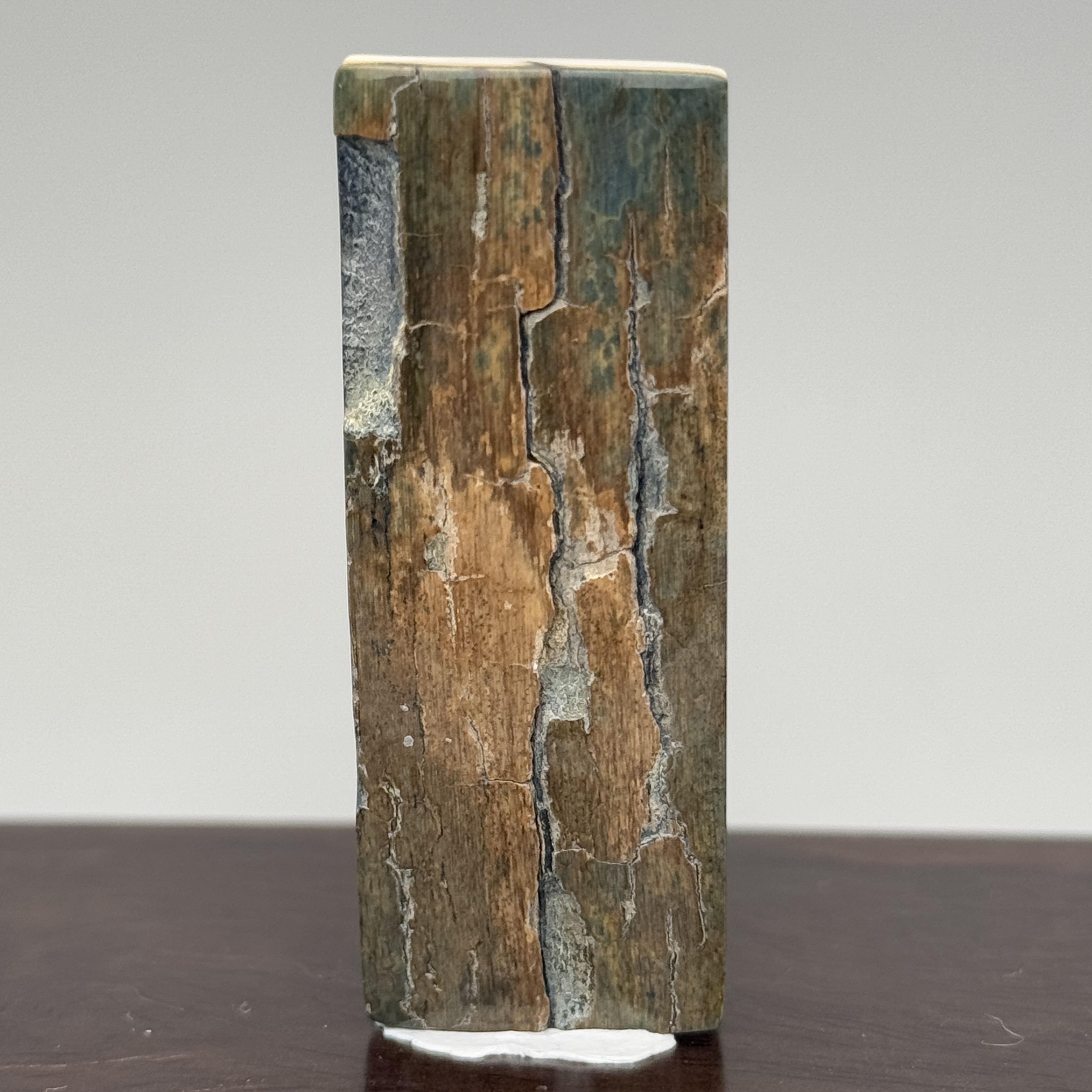 DEZHI/德志49*19*7mm10.9g有裂无事牌天然猛犸牙K356