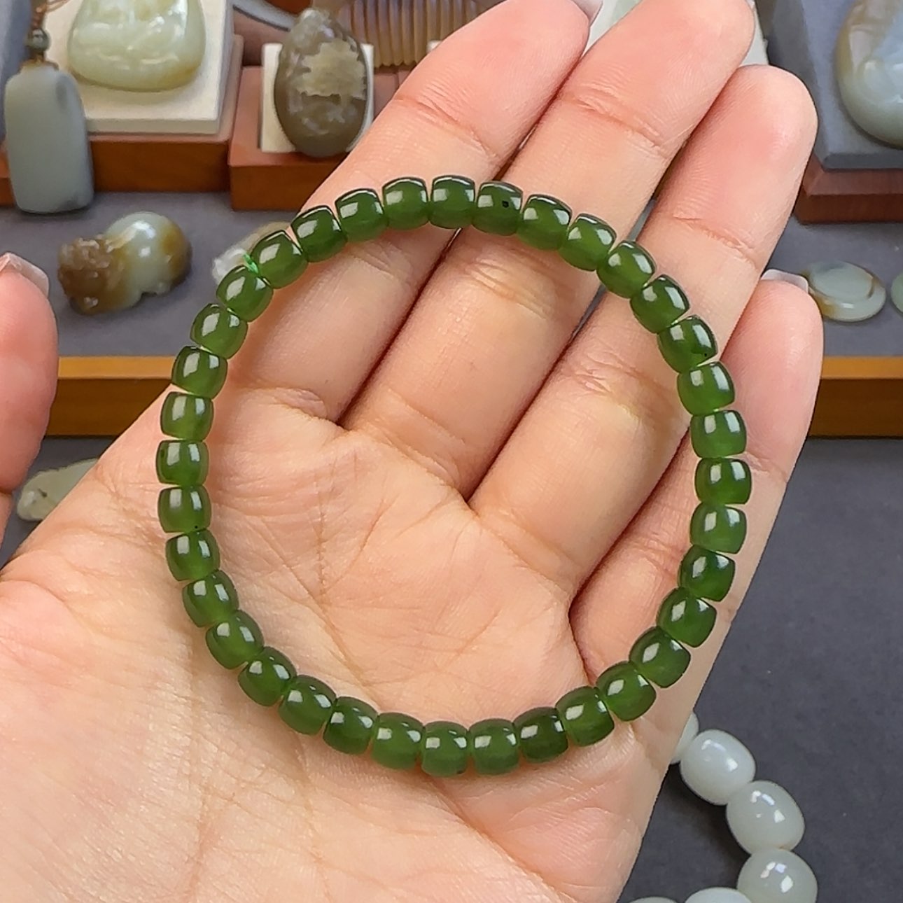 【闪购商品】和田玉（碧玉）手串未镶嵌