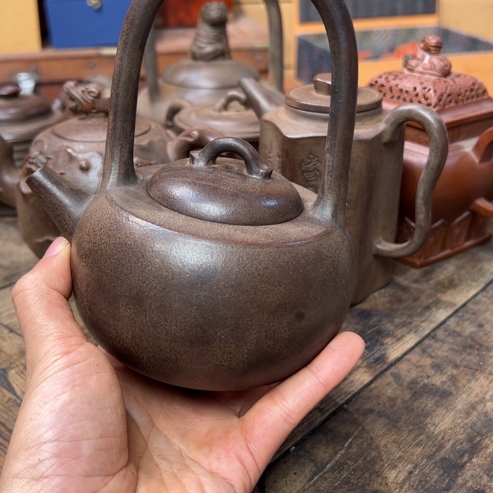 豹***哥茶壶紫砂紫砂壶作品