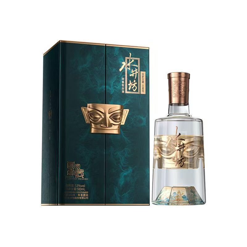 水井坊国家宝藏（巧姐优选）（三星堆系列·黄金面具）浓香型500ml53度