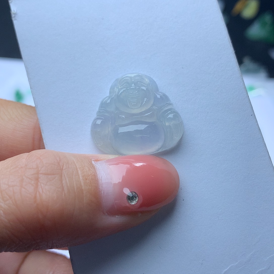 翡翠裸石翡翠冰佛公翡翠翡翠