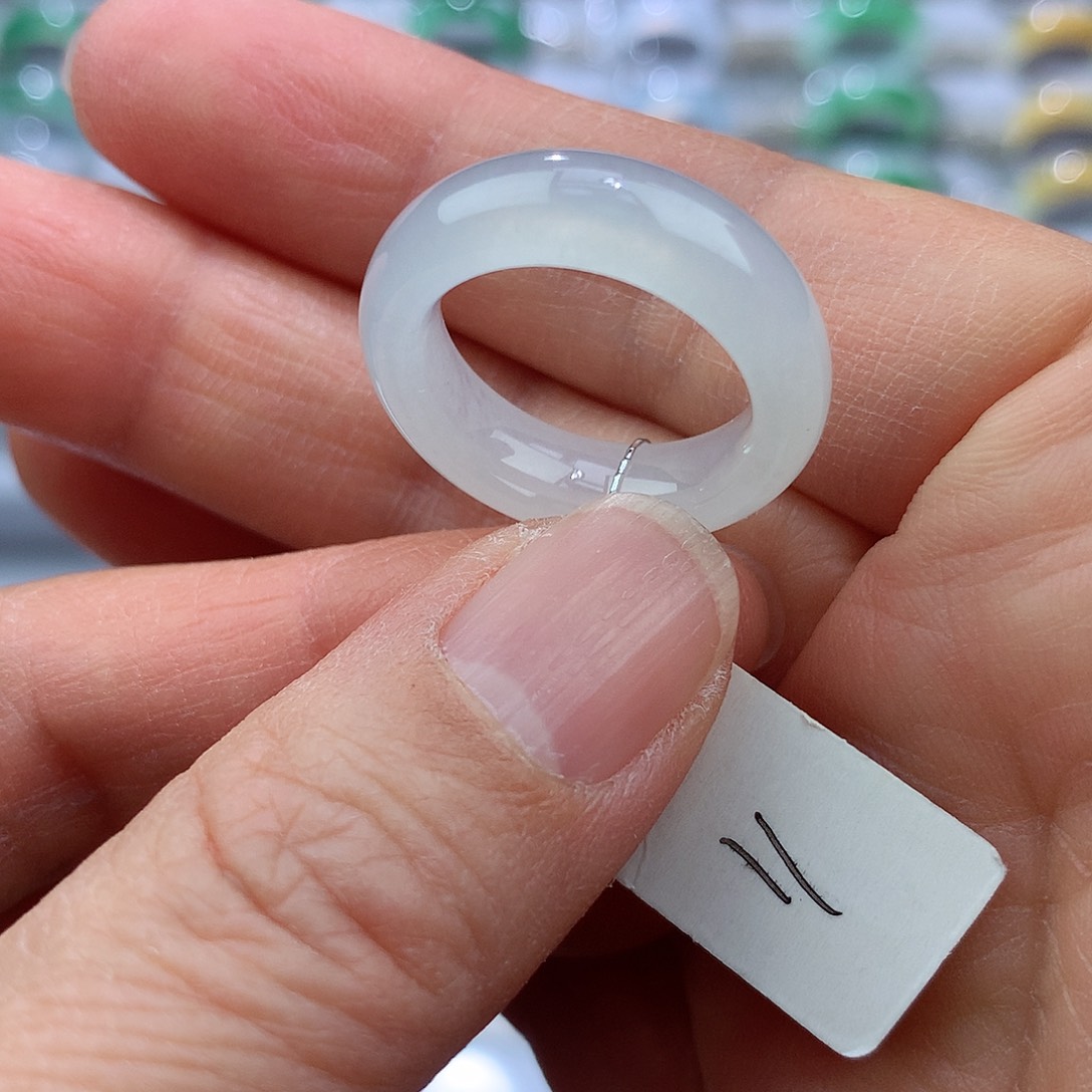 翡翠戒指未镶嵌11号