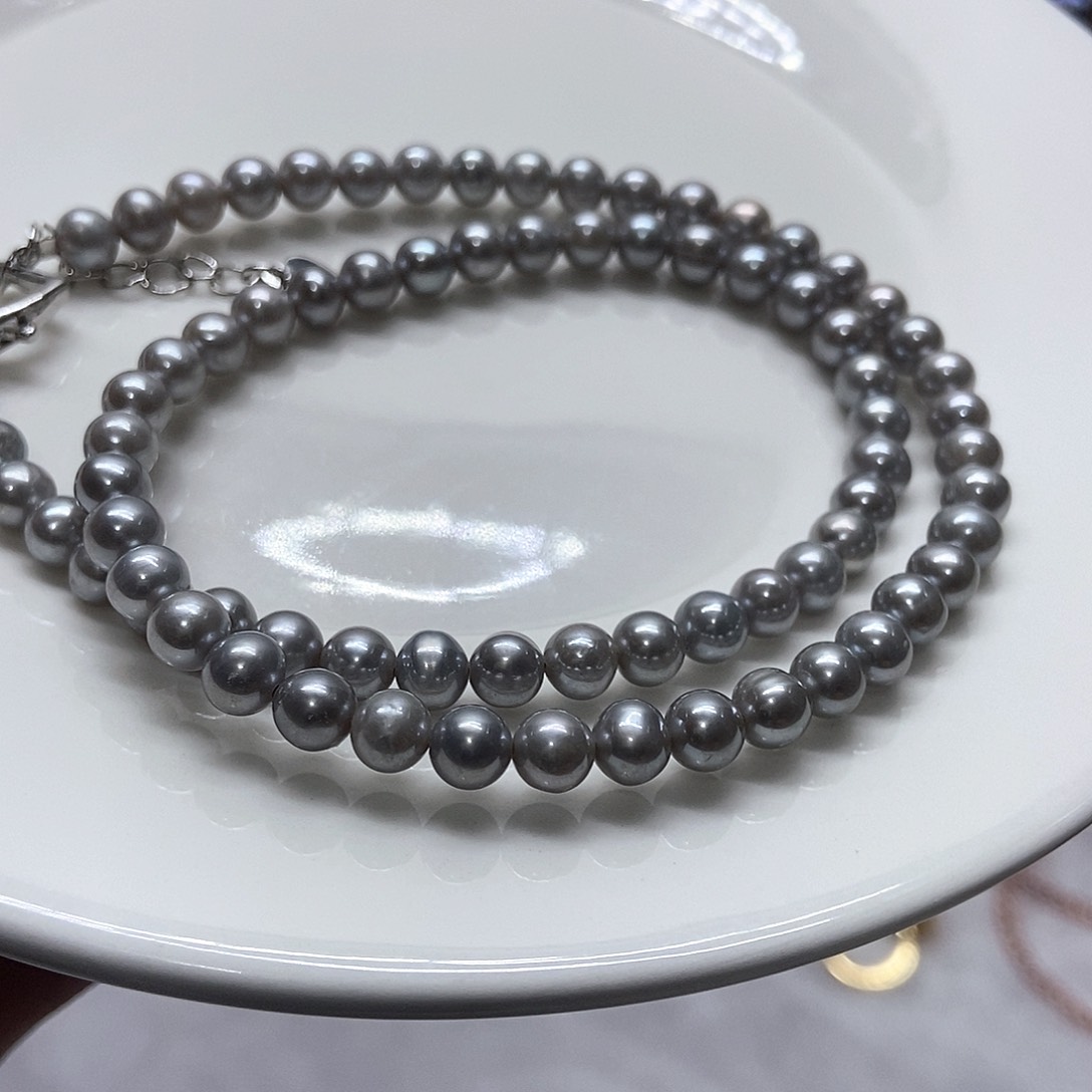 淡水珍珠颈饰合金