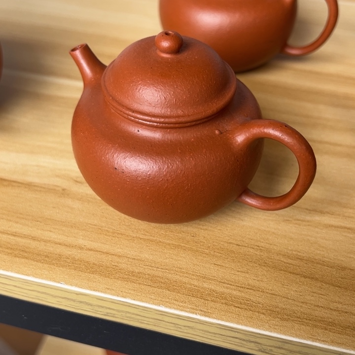 紫砂茶壶瑕疵朱泥掇只120cc