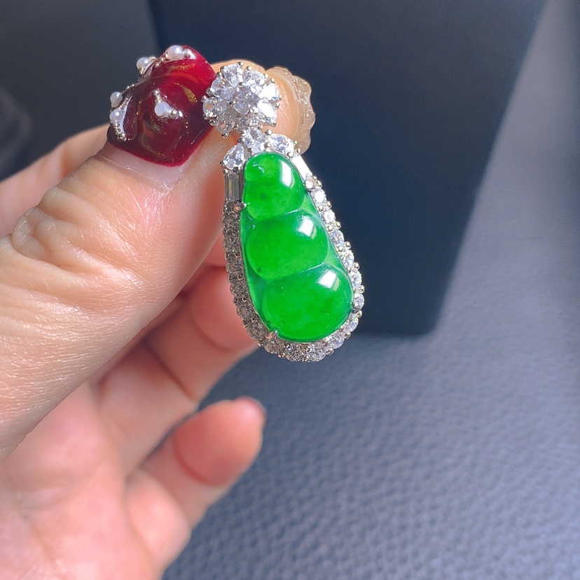 【闪购商品】翡翠吊坠(不含链)银S925镶嵌