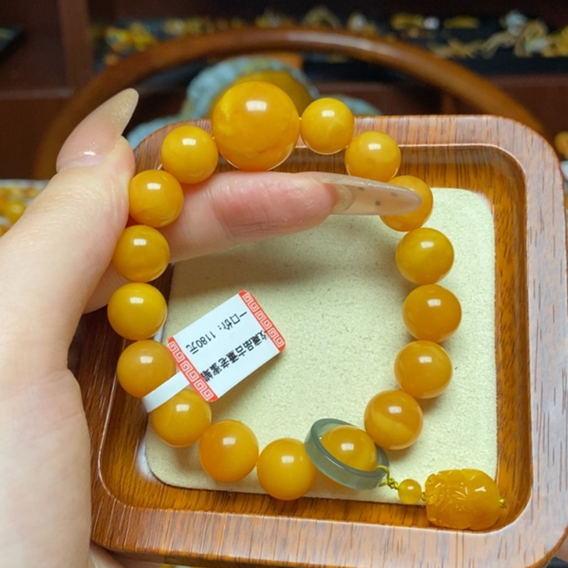 【闪购商品】蜜蜡手链未镶嵌手串