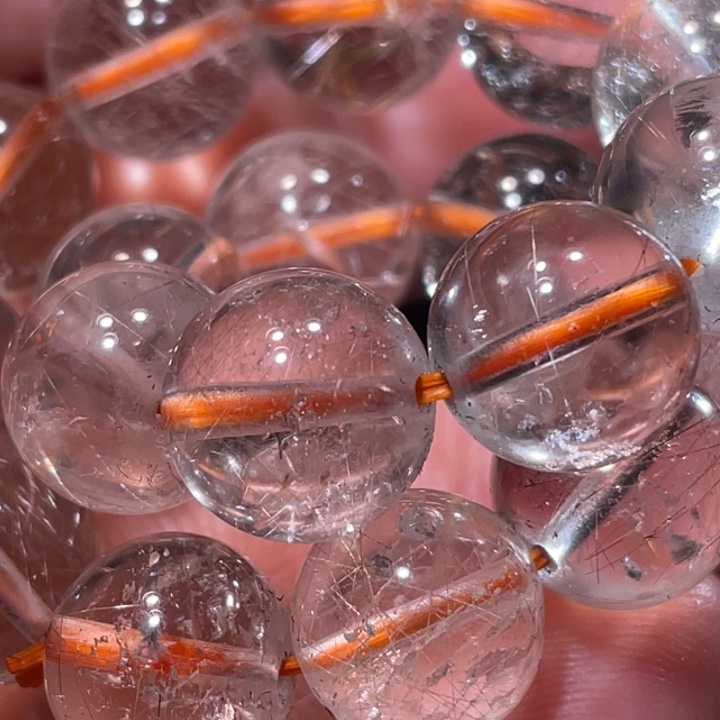 担***月未镶嵌颈饰发晶钛晶