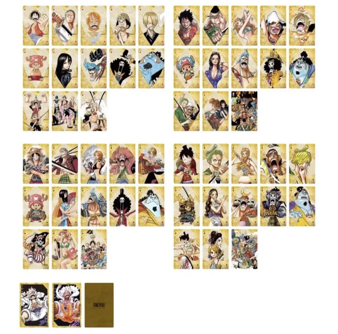 【惑星谷屋】海贼王js原画烫金扑克（背抽一张）