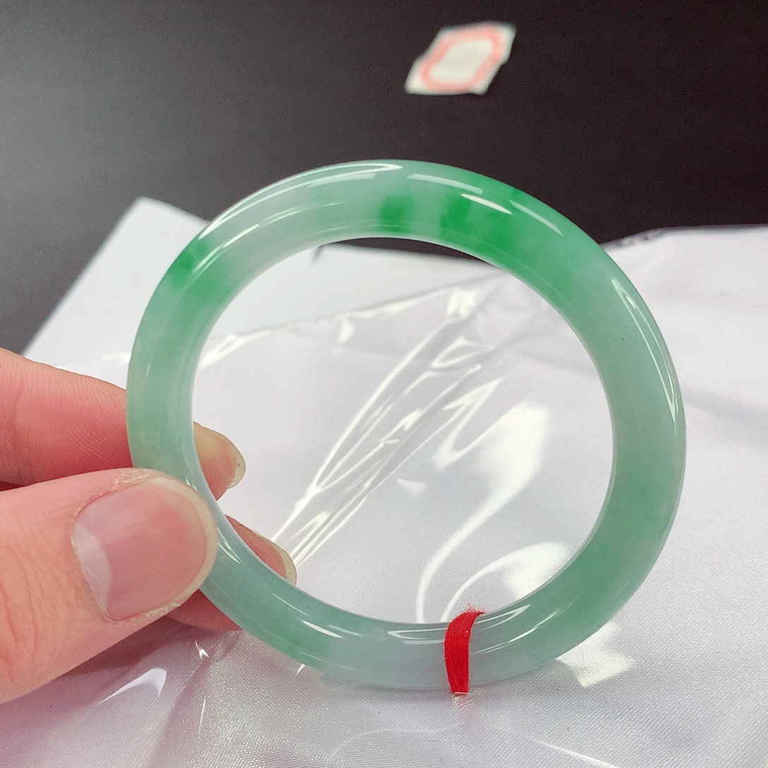 翡翠手镯未镶嵌213缅甸天然翡翠A货