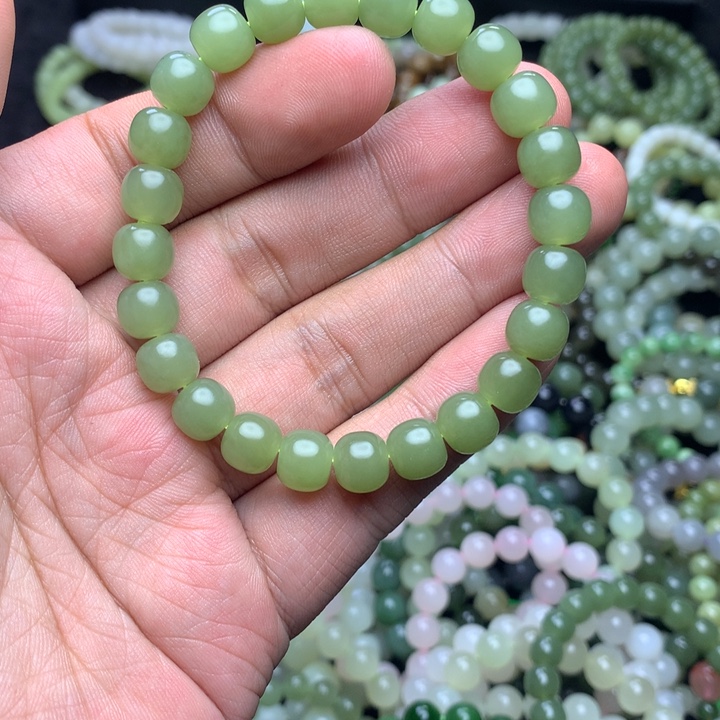 和田玉未镶嵌手串全品无暇 精品