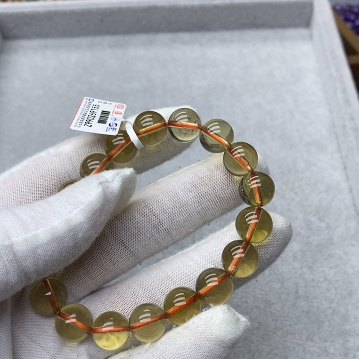 水晶手链未镶嵌星*黄水晶11.3