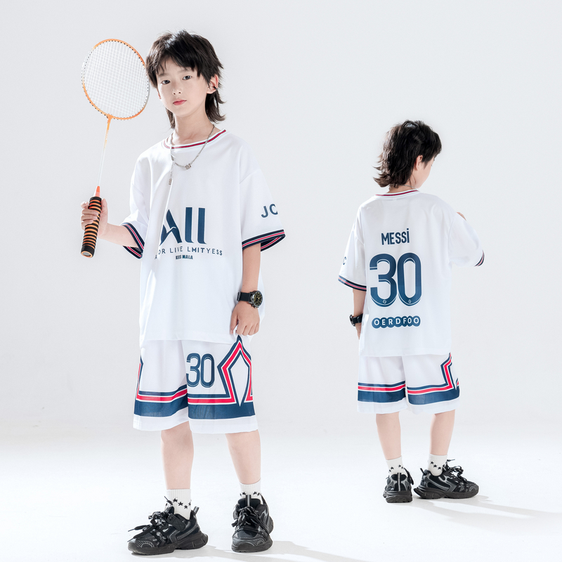 【运动套装】儿童短袖套装夏季男童球服两件套夏装儿童短裤运动服