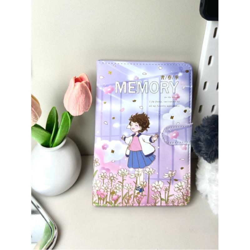 卡通皮面彩页高颜值少女心手账本磁扣本可爱日记本