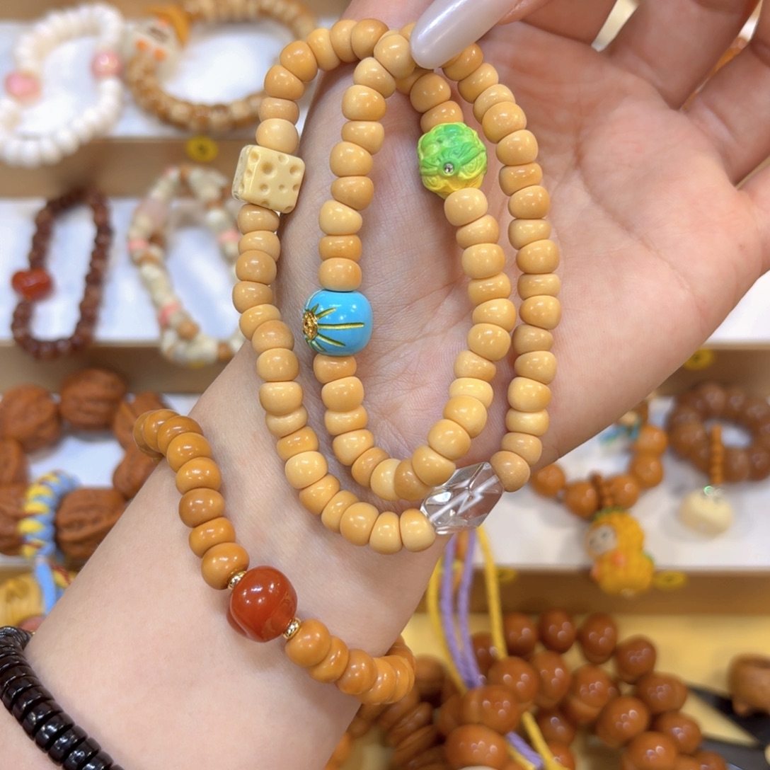 吊坠星月菩提龙脊双圈