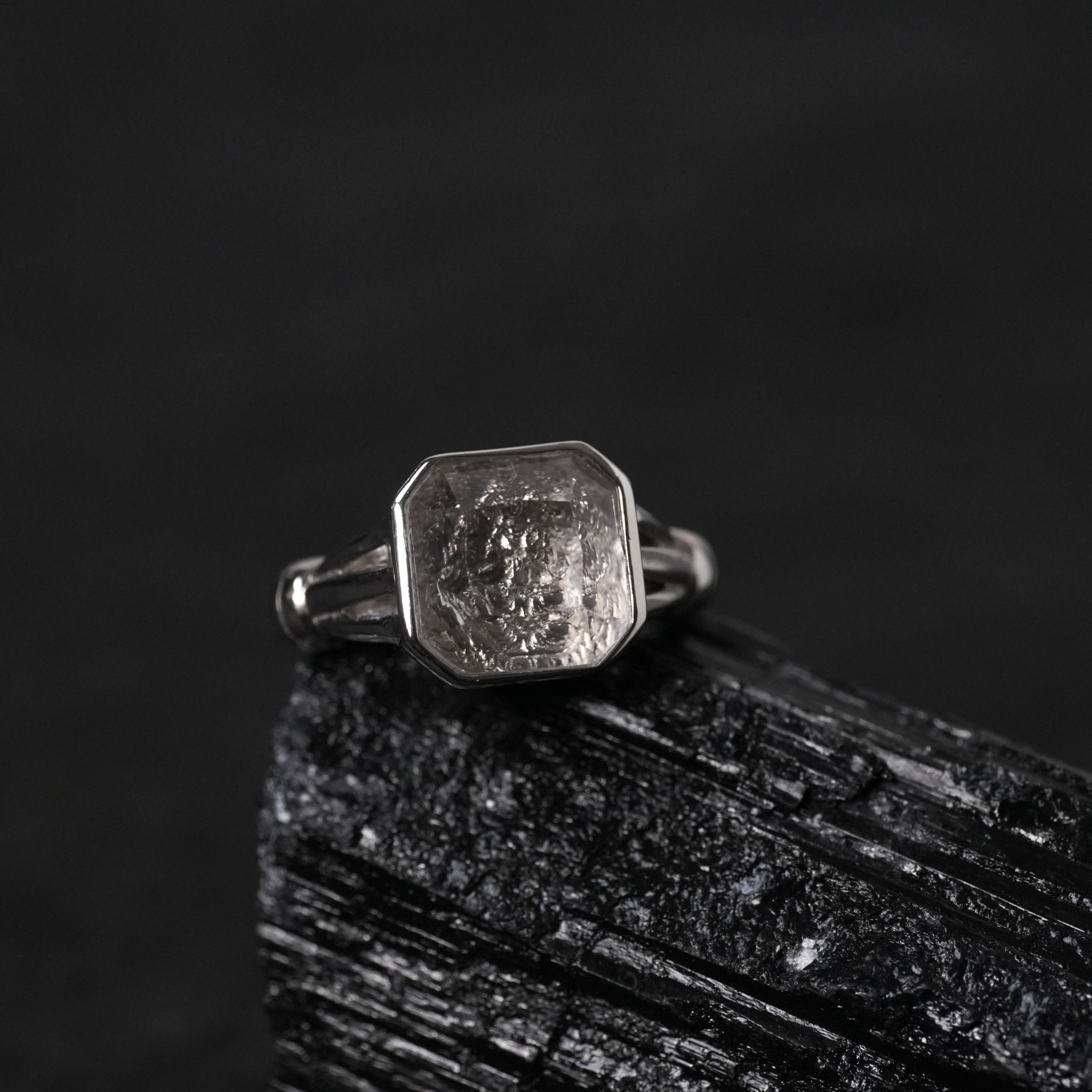 925银戒指 【绿度母戒指】心念感百搭绿度母简约银开口戒 LSR