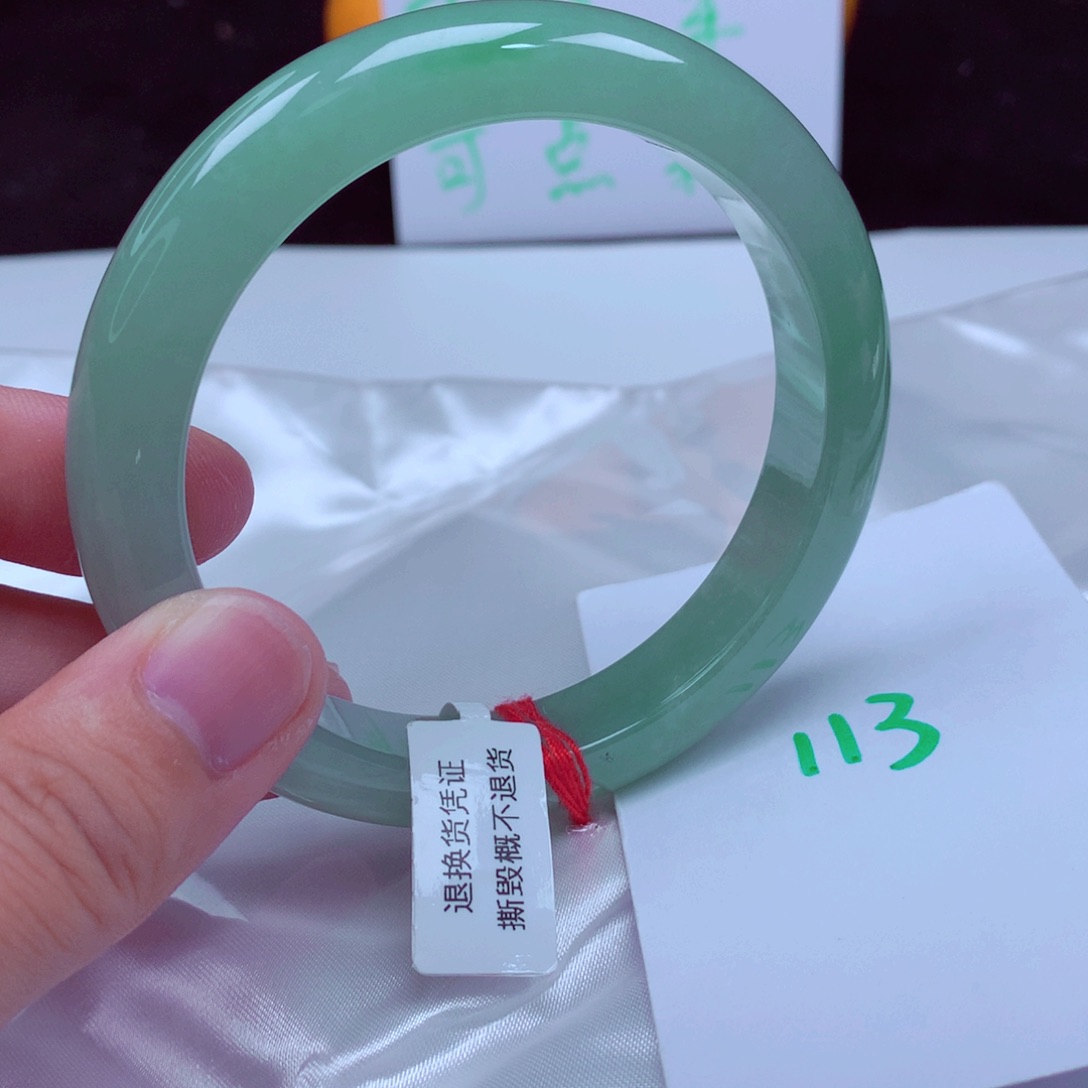 未镶嵌手镯翡翠缅甸天然A货翡翠手镯61